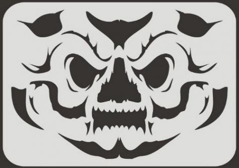 Schablone Totenkopf 3 